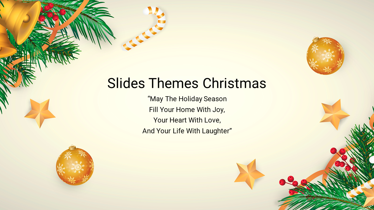 Editable Google Slides and PowerPoint Themes for Christmas